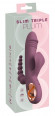 Сливовый вибратор с клиторальным отростком и анальным хвостом Slim Triple Plum - 21,4 см. Сливовый вибратор с клиторальным отростком и анальным хвостом Slim Triple Plum - 21,4 см.