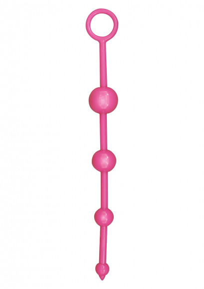 Розовая анальная цепочка FUNKY BUTT BEADS Розовая анальная цепочка FUNKY BUTT BEADS