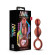Коричневый анальный стимулятор Duo Loop Copper Anal Plug - 13,3 см.