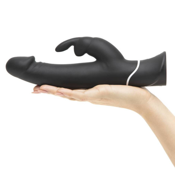 Черный вибратор-кролик Happy Rabbit Realistic Rechargeable Rabbit Vibrator - 25,4 см. Черный вибратор-кролик Happy Rabbit Realistic Rechargeable Rabbit Vibrator - 25,4 см.