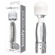 Серебристый жезловый мини-вибратор с кристаллами Mini Massager Silver Edition Серебристый жезловый мини-вибратор с кристаллами Mini Massager Silver Edition