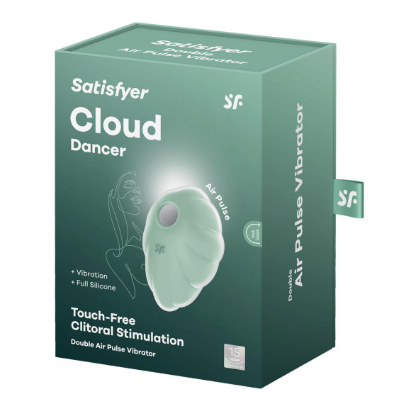 Мятный вакуум-волновой клиторальный вибростимулятор Cloud Dancer Мятный вакуум-волновой клиторальный вибростимулятор Cloud Dancer