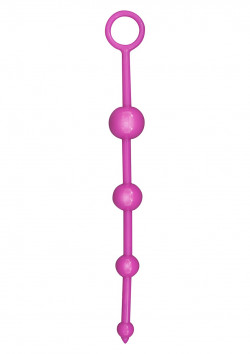 Лиловая анальная цепочка FUNKY BUTT BEADS 