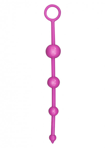 Лиловая анальная цепочка FUNKY BUTT BEADS Лиловая анальная цепочка FUNKY BUTT BEADS