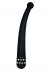 Чёрный вибратор DIAMOND INTENSE PROBE - 21,5 см.