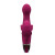 Бордовый вибромассажёр с клиторальной бабочкой LOTUS FLUTTER BERRY -  15,8 см.