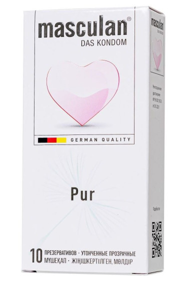 Супертонкие презервативы Masculan Pur - 10 шт. Супертонкие презервативы Masculan Pur - 10 шт.