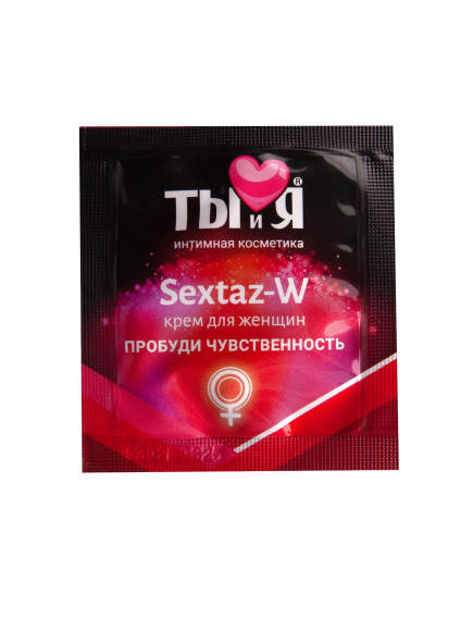 Возбуждающий крем для женщин Sextaz-W в одноразовой упаковке - 1,5 гр. Возбуждающий крем для женщин Sextaz-W в одноразовой упаковке - 1,5 гр.