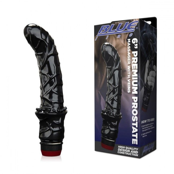 Черный вибромассажер простаты 6 Premium Prostate Massager Черный вибромассажер простаты 6 Premium Prostate Massager