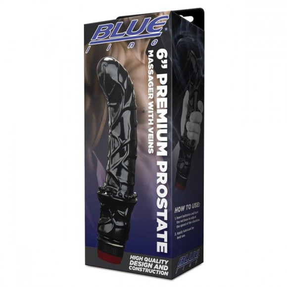 Черный вибромассажер простаты 6 Premium Prostate Massager Черный вибромассажер простаты 6 Premium Prostate Massager