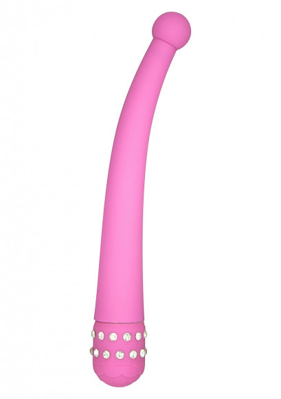 Розовый вибратор DIAMOND INTENSE PROBE - 21,5 см. Розовый вибратор DIAMOND INTENSE PROBE - 21,5 см.