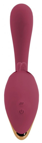 Малиновый вибратор с подвижными язычками 2 Function Vibrator - 20,6 см. Малиновый вибратор с подвижными язычками 2 Function Vibrator - 20,6 см.