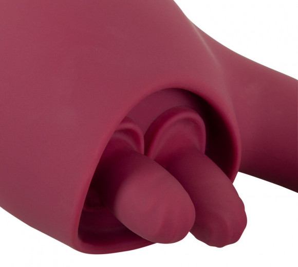 Малиновый вибратор с подвижными язычками 2 Function Vibrator - 20,6 см. Малиновый вибратор с подвижными язычками 2 Function Vibrator - 20,6 см.