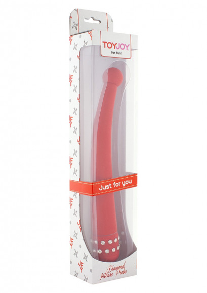 Красный вибратор DIAMOND INTENSE PROBE - 21,5 см. Красный вибратор DIAMOND INTENSE PROBE - 21,5 см.
