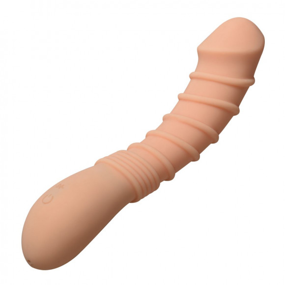 Телесный вибромассажер Appetency Wild Ribbed Vibe - 21,5 см. Телесный вибромассажер Appetency Wild Ribbed Vibe - 21,5 см.