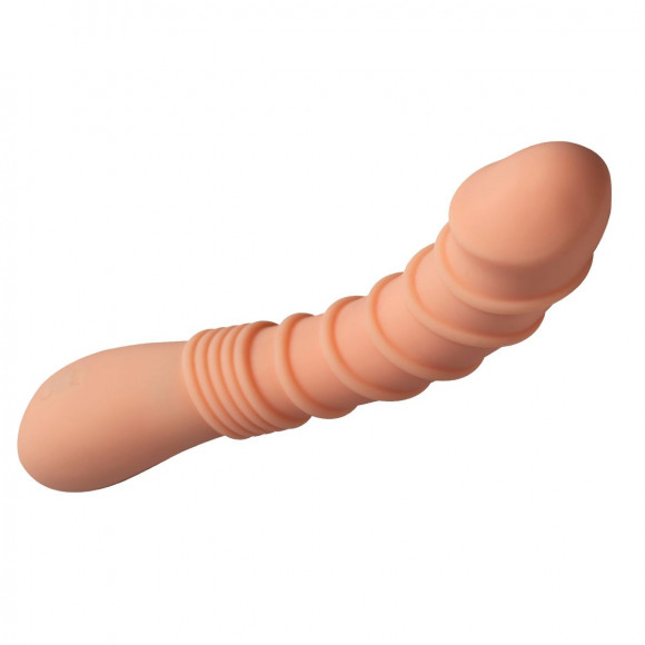 Телесный вибромассажер Appetency Wild Ribbed Vibe - 21,5 см. Телесный вибромассажер Appetency Wild Ribbed Vibe - 21,5 см.