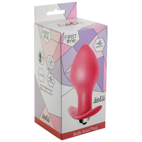 Розовая анальная вибропробка Bulb Anal Plug - 10 см. Розовая анальная вибропробка Bulb Anal Plug - 10 см.