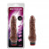 Коричневый вибратор 7.8” Vibe Cock - 19 см.