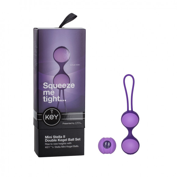 Фиолетовые вагинальные шарики MINI STELLA II KEGEL BALLS 