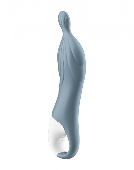 Серый вибратор Satisfyer A-Mazing 2 - 22,1 см.