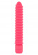 Розовый вибромассажер FUNKY RIBBED VIBE - 15 см.
