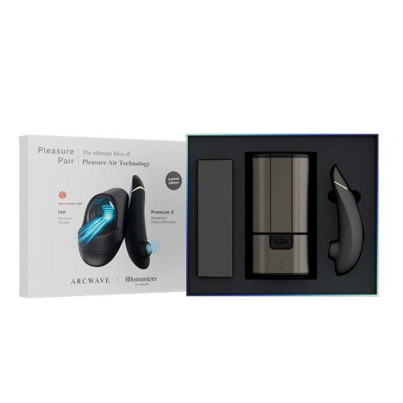 Набор для пар Pleasure Pair: мастурбатор ARCwave Ion и стимулятор Womanizer Premium 2