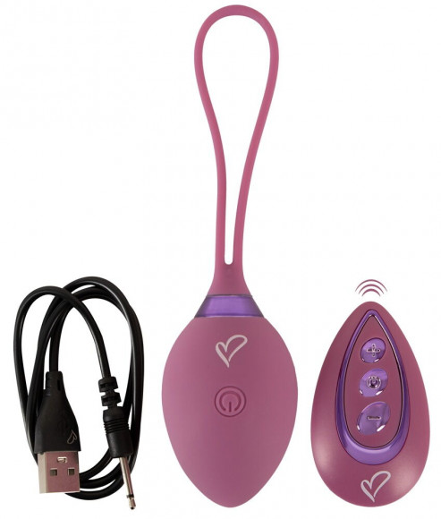 Фиолетовый вагинальный шарик ROVANA RC Love Ball