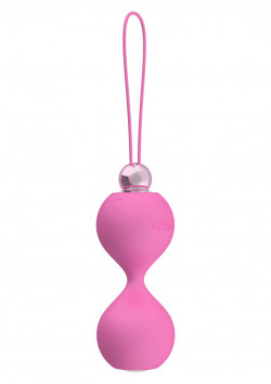 Розовые вагинальные шарики Soft Touch Vibr Love Balls