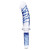 Прозрачно-синий двусторонний стимулятор 11  Realistic Double Ended Dildo - 28 см.