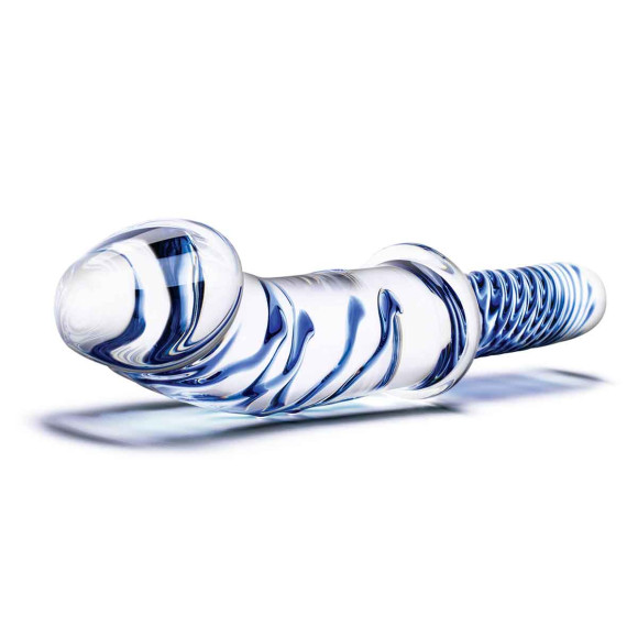 Прозрачно-синий двусторонний стимулятор 11 Realistic Double Ended Dildo - 28 см. Прозрачно-синий двусторонний стимулятор 11 Realistic Double Ended Dildo - 28 см.