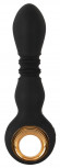 Черный вибратор с мощной поступательной стимуляцией Strong Thrusting Vibrator