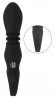 Черный вибратор с мощной поступательной стимуляцией Strong Thrusting Vibrator