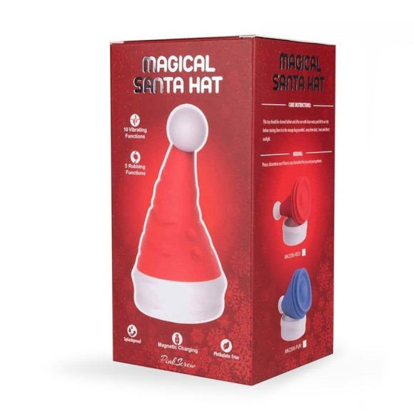 Сиреневый вибростимулятор в форме колпака Magical Santa Hat Сиреневый вибростимулятор в форме колпака Magical Santa Hat