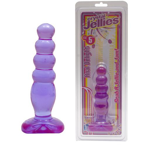 Фиолетовая анальная ёлочка Cristal Jellies - 14 см. Фиолетовая анальная ёлочка Cristal Jellies - 14 см.