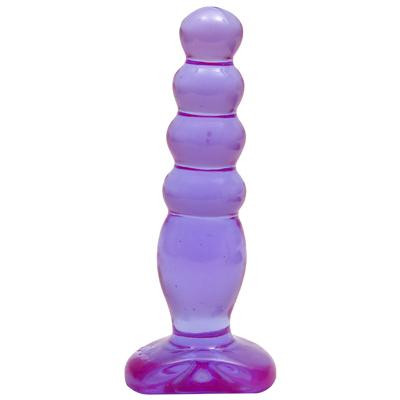 Фиолетовая анальная ёлочка Cristal Jellies - 14 см. Фиолетовая анальная ёлочка Cristal Jellies - 14 см.