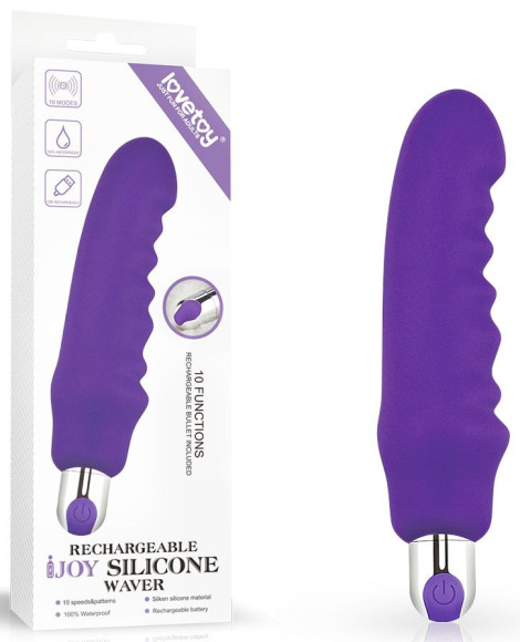 Фиолетовый вибратор Rechargeable IJOY Silicone Waver - 16,5 см. Фиолетовый вибратор Rechargeable IJOY Silicone Waver - 16,5 см.