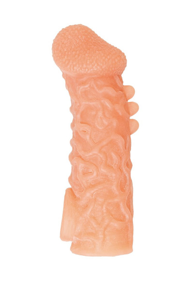 Телесная закрытая насадка с шершавой головкой Cock Sleeve 007 Size S - 13,8 см. Телесная закрытая насадка с шершавой головкой Cock Sleeve 007 Size S - 13,8 см.