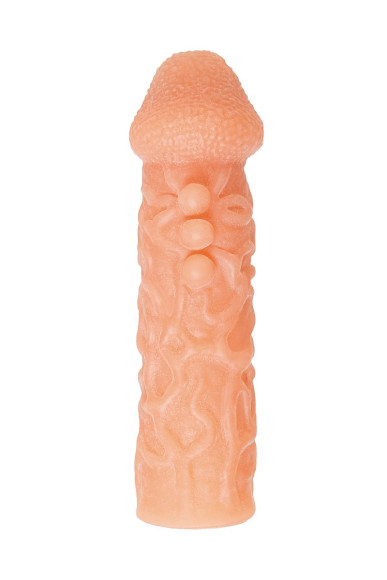 Телесная закрытая насадка с шершавой головкой Cock Sleeve 007 Size S - 13,8 см. Телесная закрытая насадка с шершавой головкой Cock Sleeve 007 Size S - 13,8 см.