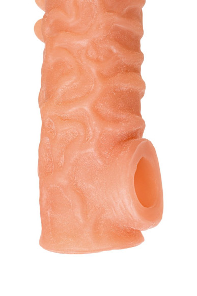 Телесная закрытая насадка с шершавой головкой Cock Sleeve 007 Size S - 13,8 см. Телесная закрытая насадка с шершавой головкой Cock Sleeve 007 Size S - 13,8 см.