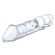 Прозрачный двухсторонний стимулятор 12  Double Ended Dildo - 28 см.