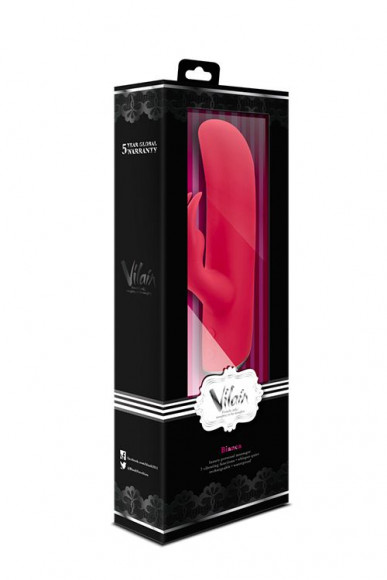 Красный перезаряжаемый вибромассажёр VILAIN BIANCA BERRY - 18 см. Красный перезаряжаемый вибромассажёр VILAIN BIANCA BERRY - 18 см.