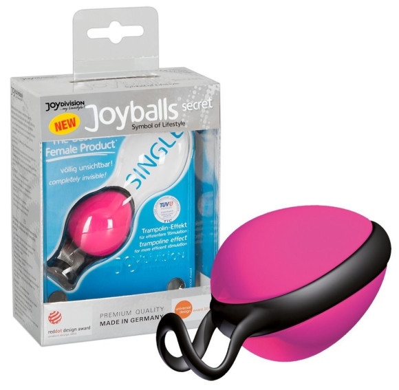 Розовый вагинальный шарик со смещенным центром тяжести Joyballs Secret Розовый вагинальный шарик со смещенным центром тяжести Joyballs Secret