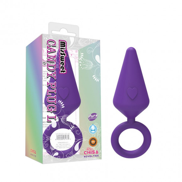 Фиолетовая анальная пробка CANDY PLUG L - 13,2 см. Фиолетовая анальная пробка CANDY PLUG L - 13,2 см.