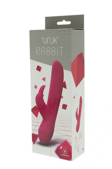 Вибратор с клиторальным отростком UNIK RABBIT - 20,7 см. Вибратор с клиторальным отростком UNIK RABBIT - 20,7 см.