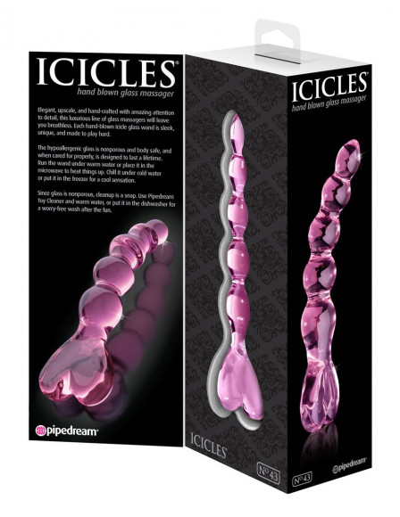 Анальный стимулятор Icicles № 43 - 20,3 см.