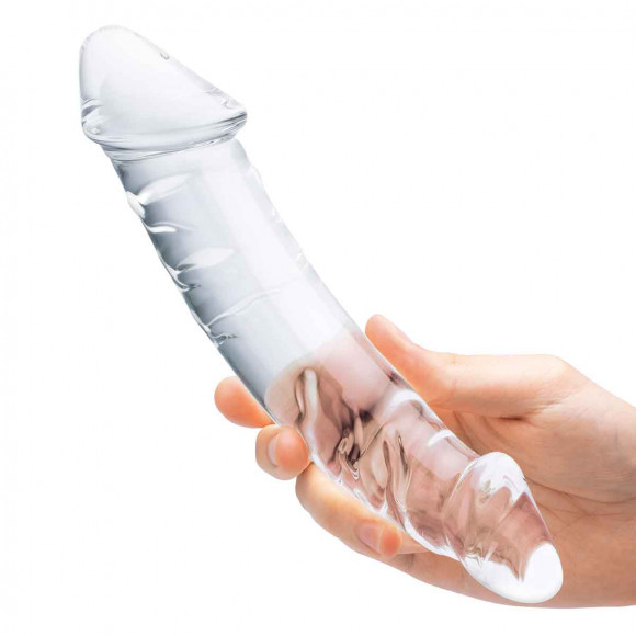 Прозрачный двухголовый стимулятор с рельефом 10,5 Girthy Realistic Glass Double Dong - 26,7 см. Прозрачный двухголовый стимулятор с рельефом 10,5 Girthy Realistic Glass Double Dong - 26,7 см.