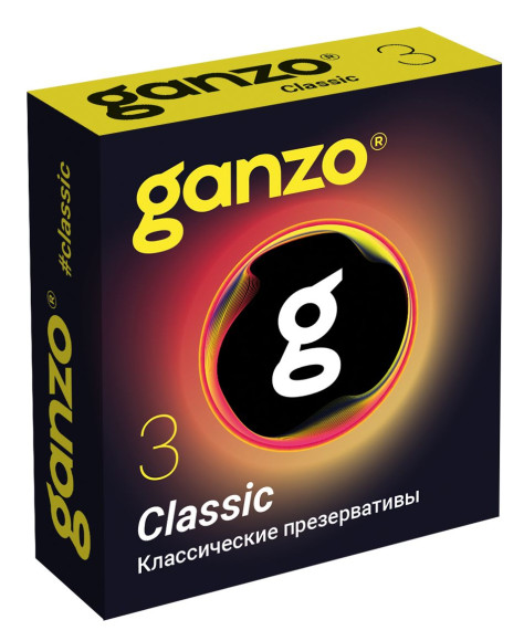 Классические презервативы с обильной смазкой Ganzo Classic - 3 шт. Классические презервативы с обильной смазкой Ganzo Classic - 3 шт.
