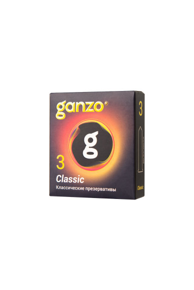 Классические презервативы с обильной смазкой Ganzo Classic - 3 шт. Классические презервативы с обильной смазкой Ganzo Classic - 3 шт.