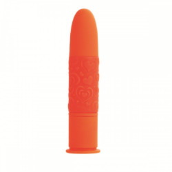 Оранжевый мини-вибратор Posh 10-Function Pocket Teasers - 9,5 см.