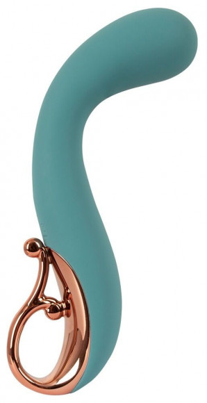 Бирюзовый вибратор для точки G The Magician G-Spot Vibrator - 19 см. Бирюзовый вибратор для точки G The Magician G-Spot Vibrator - 19 см.